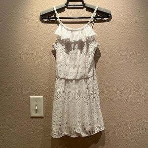 George Girl’s White Swimsuit Coverup Dress Size Medium 8-10